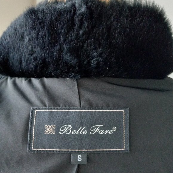 NWT Belle Fare The Cairo Black Rabbit Fur Jacket - Picture 10 of 14